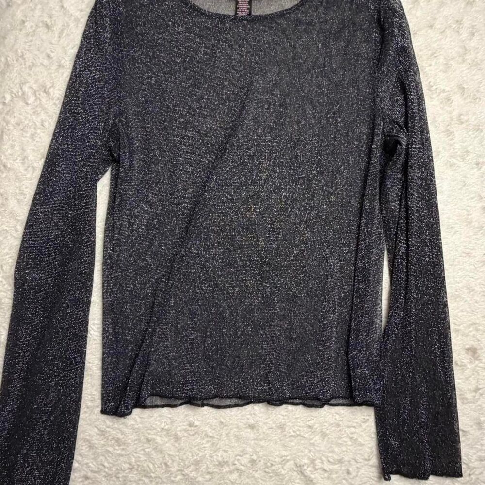 Victoria-s-secret Women's Grey and Black Blouse xs
